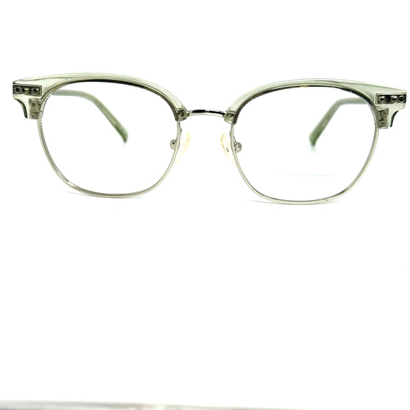 Zenni Cat-Eye Eyeglass Frame Green Light Clear Full Rim H18625 - Picture 1 of 8